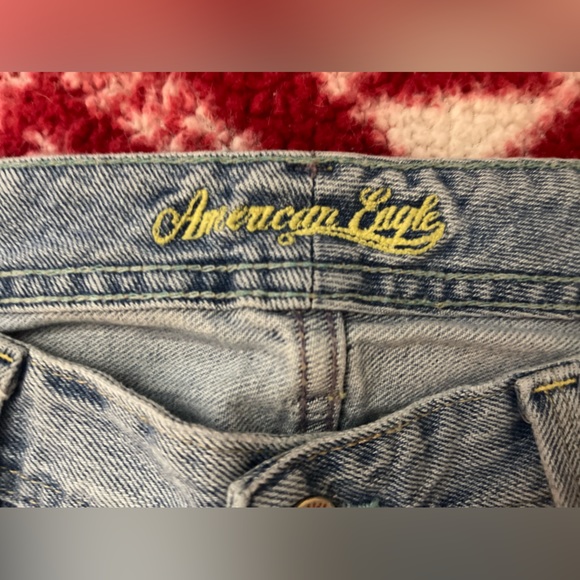 Vintage American Eagle- light wash *Hipster Skinny Flare Jeans in women’s size 8 - Picture 4 of 12